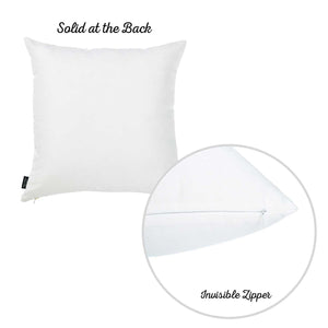 18"x 18" Black and White Jardin Decorative Throw Pillow Cover