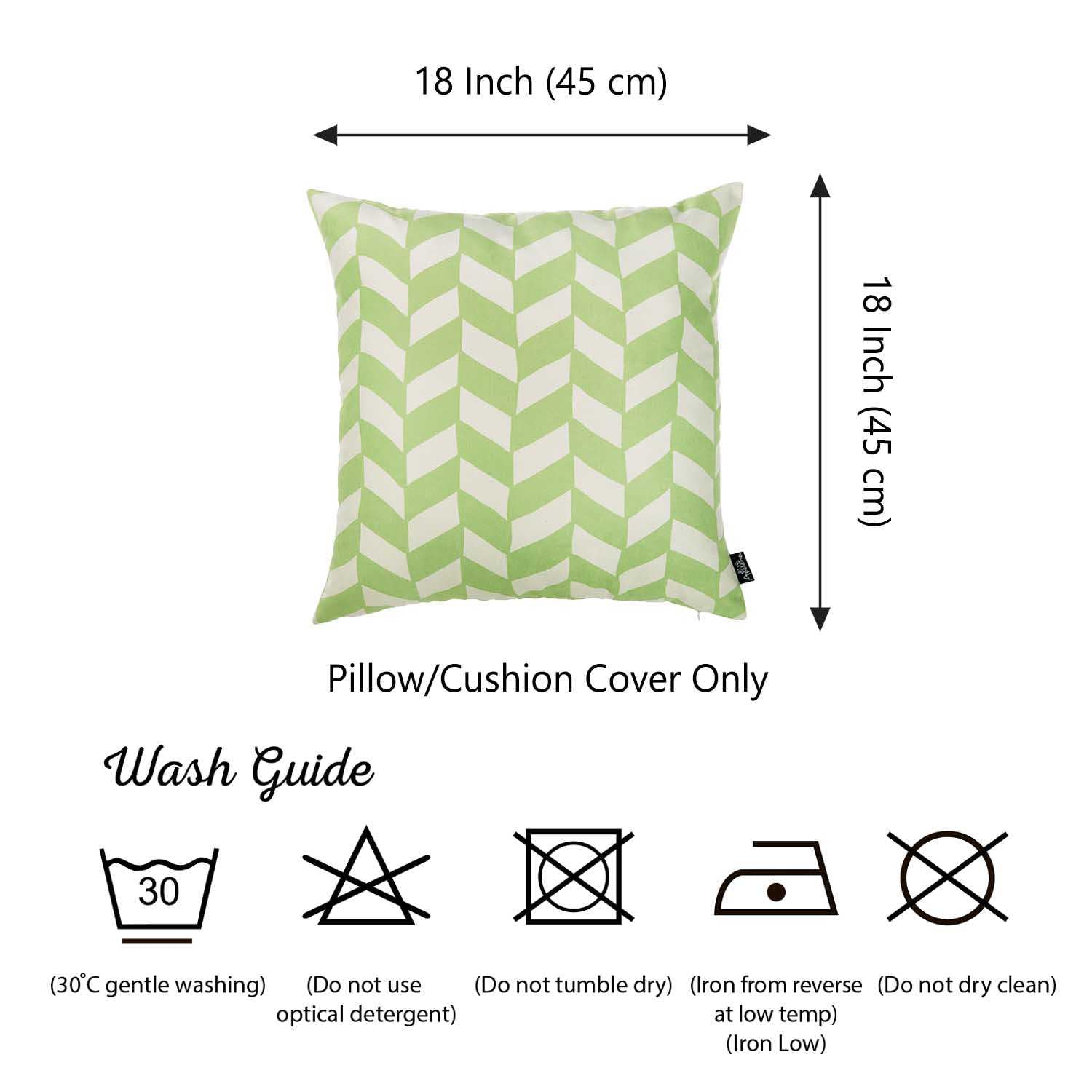18"x18" Green Olive Towers Seahorse Decorative Throw Pillow Cover