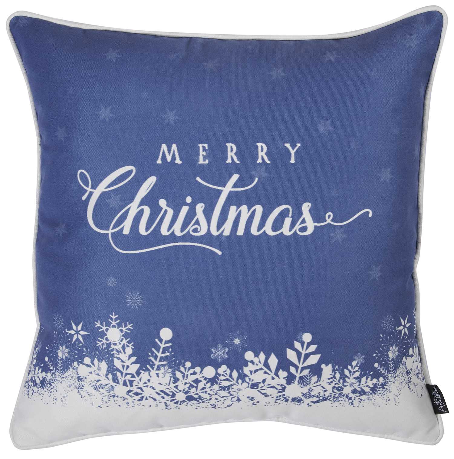 18"x18" Christmas Snow View Printed Decorative Throw Pillow Cover