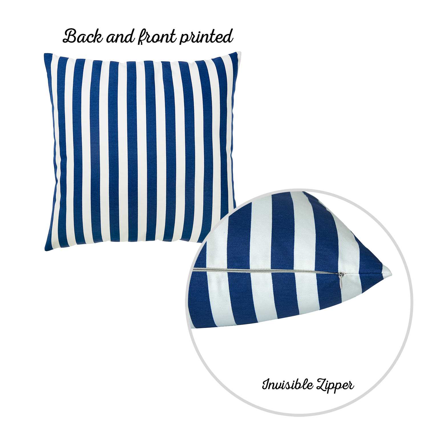 20 "x 20" Easycare Decorative Throw Pillow Case Set Of 2 Pcs Square