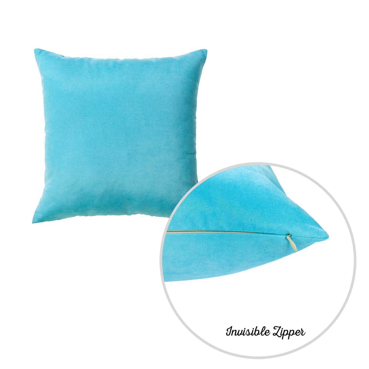 18"x18" Honey Sky Blue Decorative Throw Pillow Cover 2 pcs in set