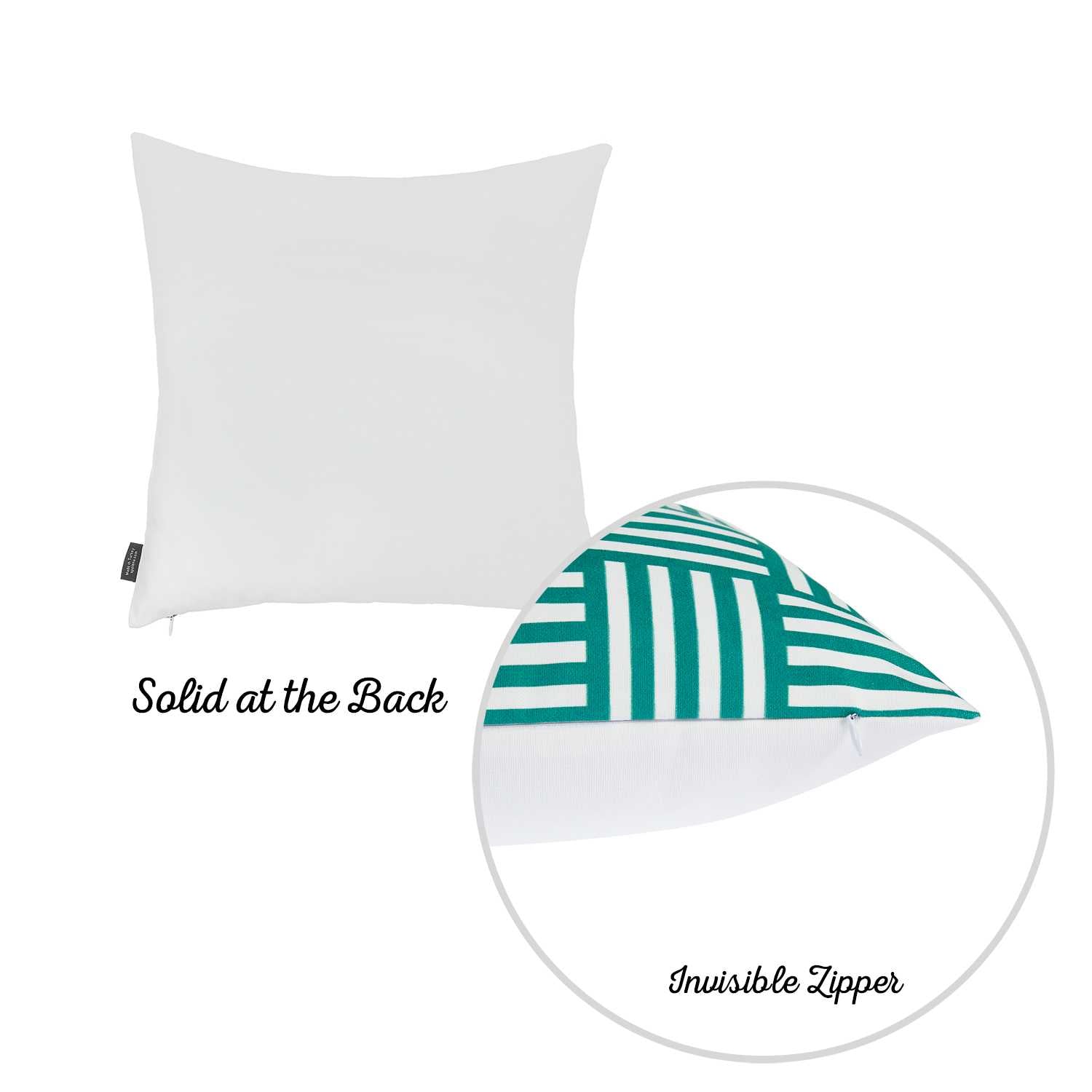 18"x18" Memphis Printed Decorative Throw Pillow Cover