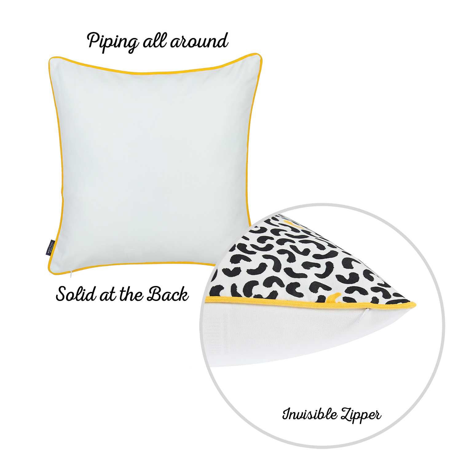 18"x18" Memphis Printed Decorative Throw Pillow Cover Pillowcase