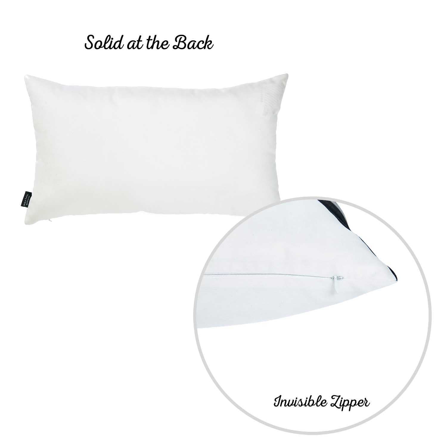 20"x 12" Yellow Gray Skandi Modern Decorative Throw Pillow Cover