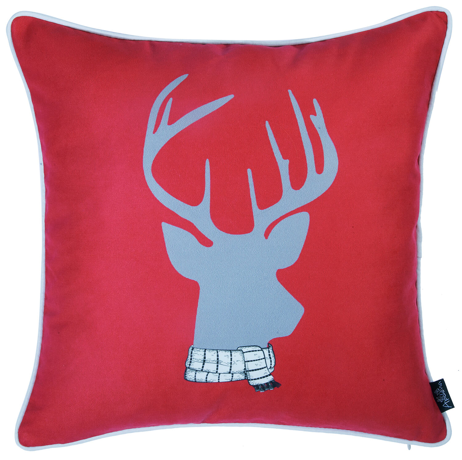 18"x18" Christmas Deer Printed Decorative Throw Pillow Cover
