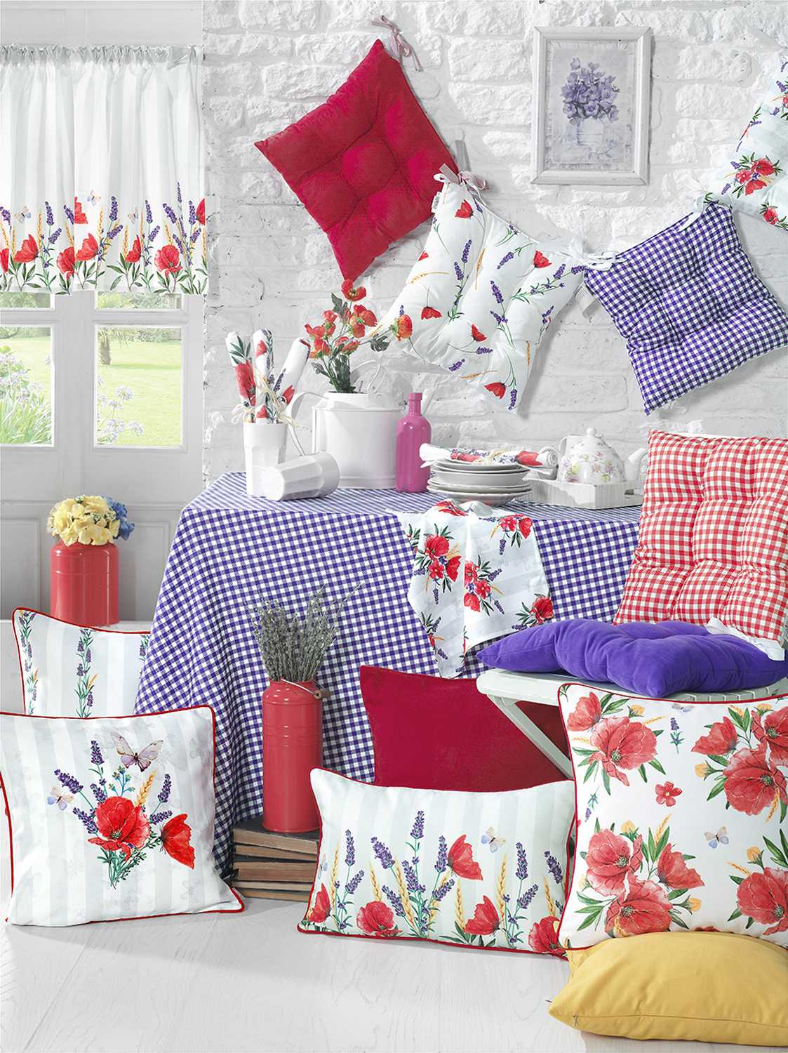 18"x 18" Spring Flowers Printed Decorative Throw Pillow Cover