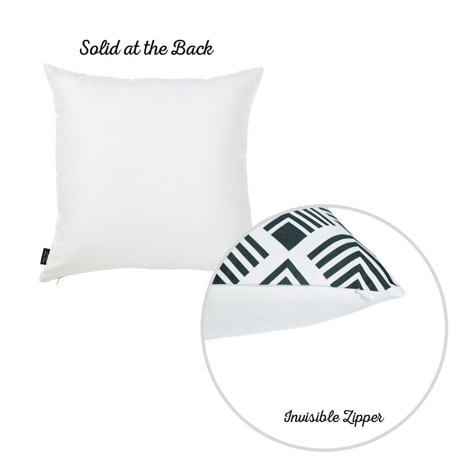 18"x 18" Tropical Squares Printed Decorative Throw Pillow Cover