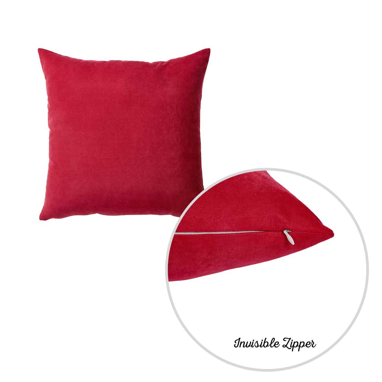 18"x18" Red Honey Decorative Throw Pillow Cover (2 pcs in set)