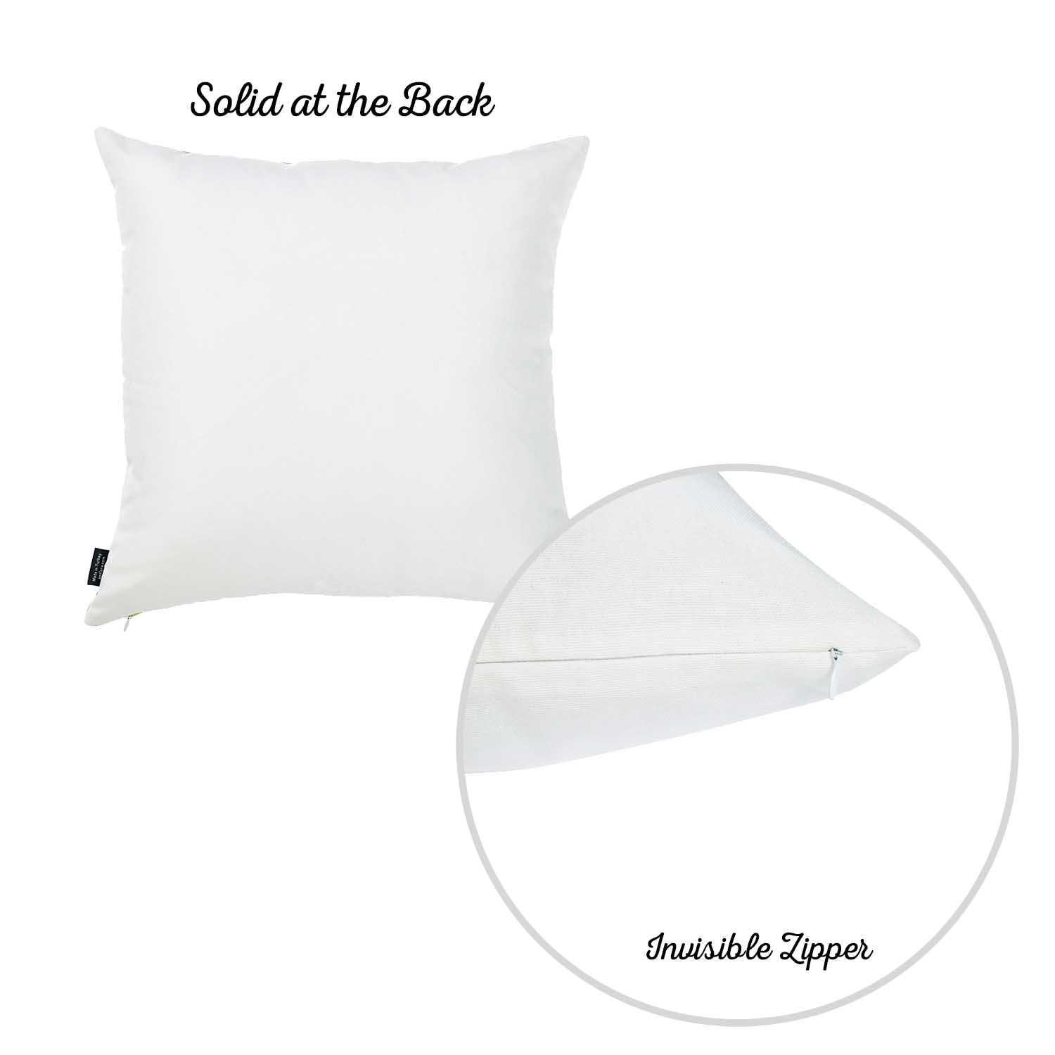 18"x 18" Tropical Single Monstera Decorative Throw Pillow Cover