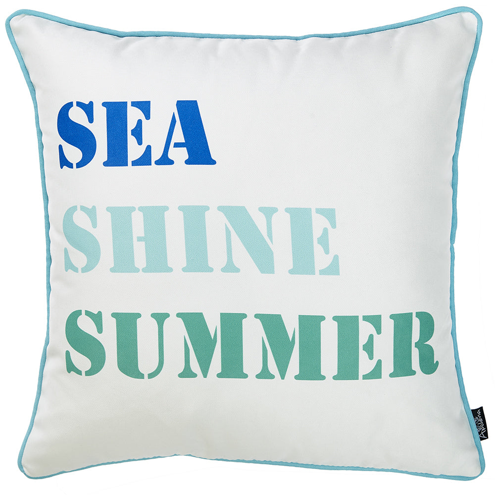18"x18" Marine Sea Shine Decorative Throw Pillow Cover Printed