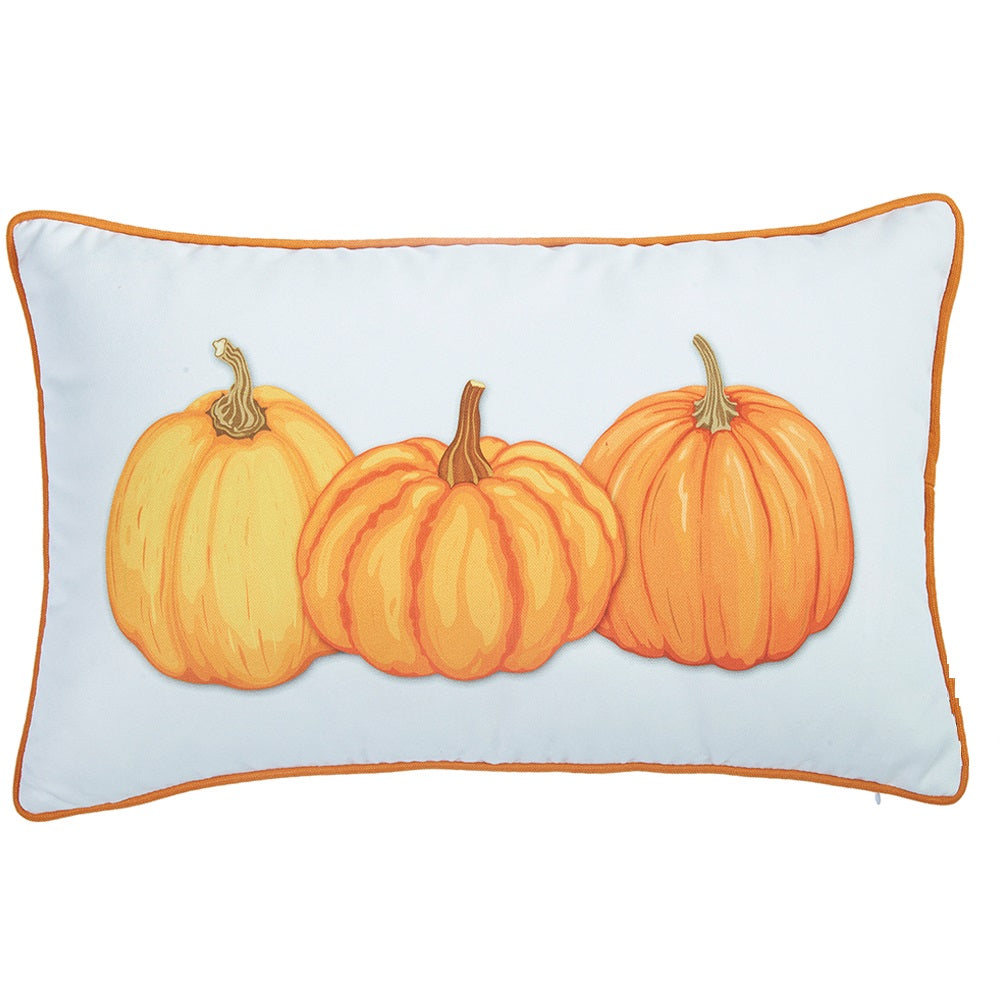 12"x20" Thanksgiving Lumbar Pumpkins Decorative Throw Pillow Cover