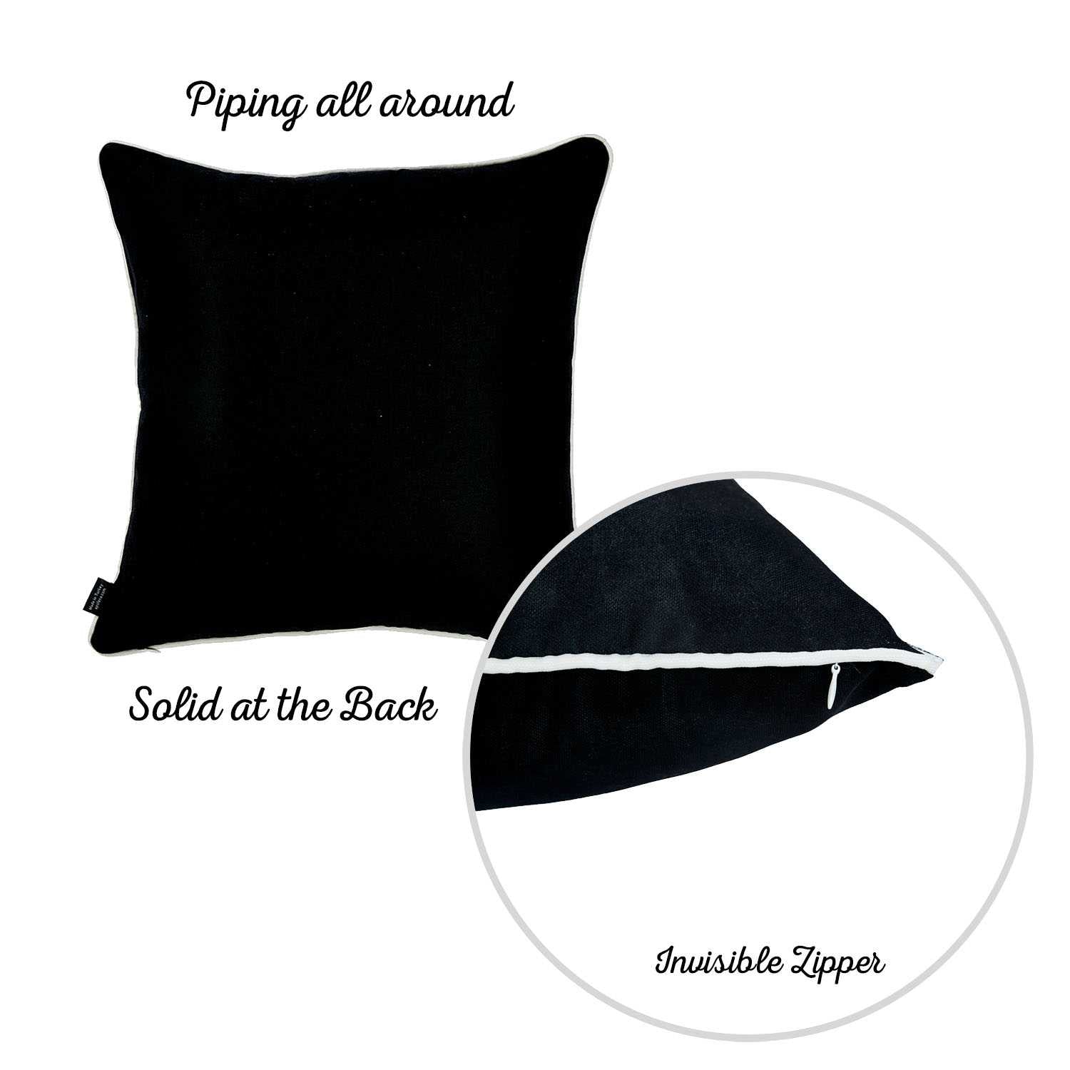 18"x 18" Tropical Live Laugh Love Decorative Throw Pillow Cover