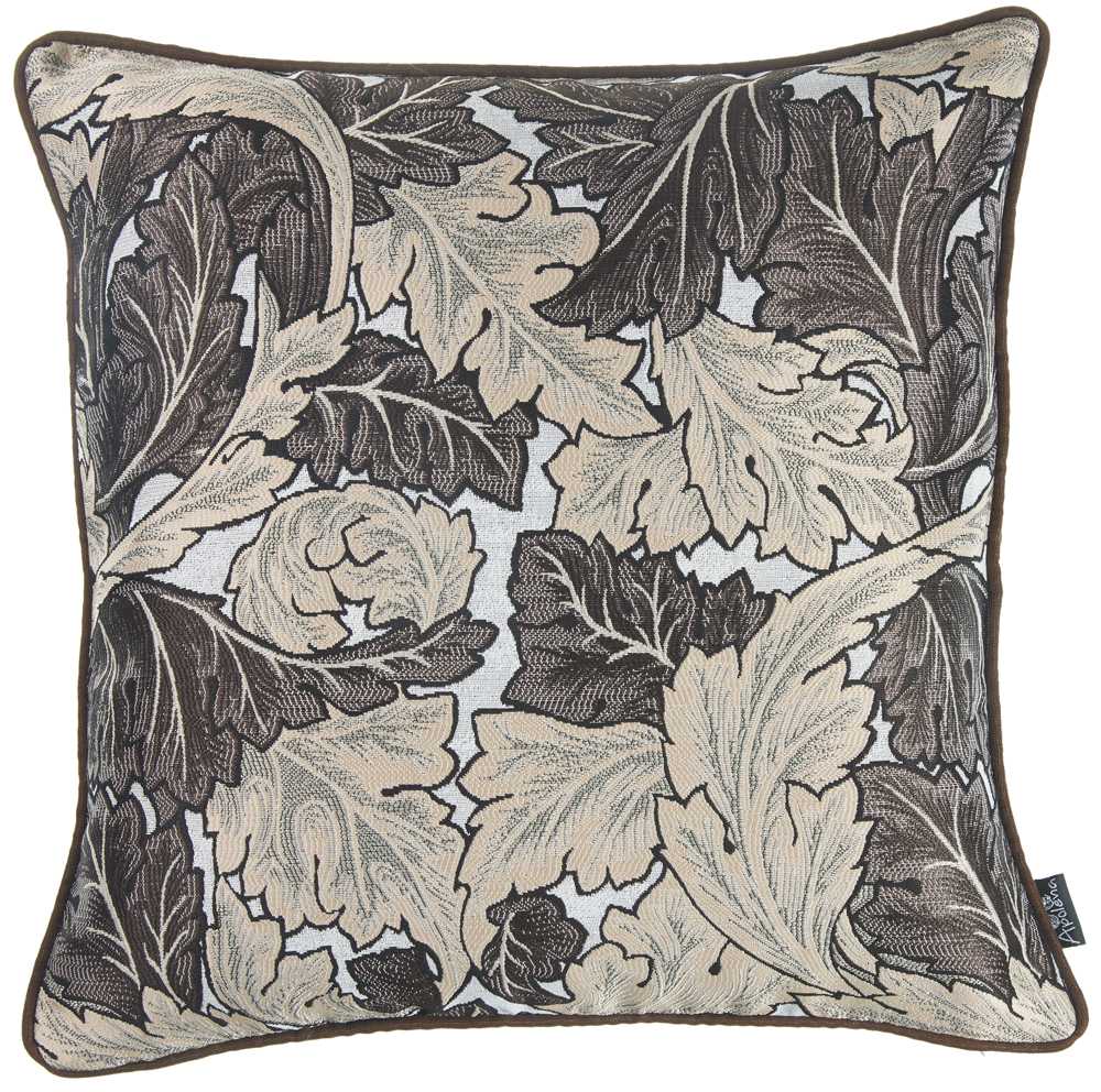 17"x 17" Maple Jacquard Leaf Decorative Throw Pillow Cover