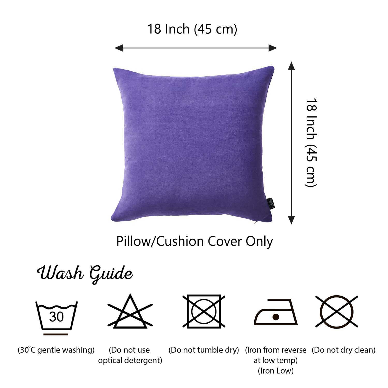 18"x18" Honey Lilac Decorative Throw Pillow Cover (2 pcs in set)