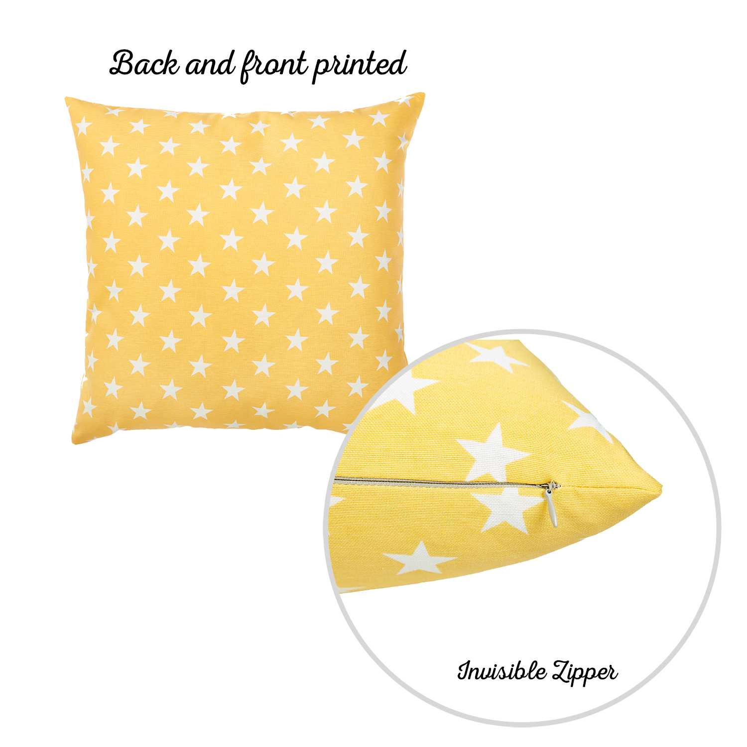 20 "x 20" Easycare Decorative Throw Pillow Case Set Of 2 Pcs Square