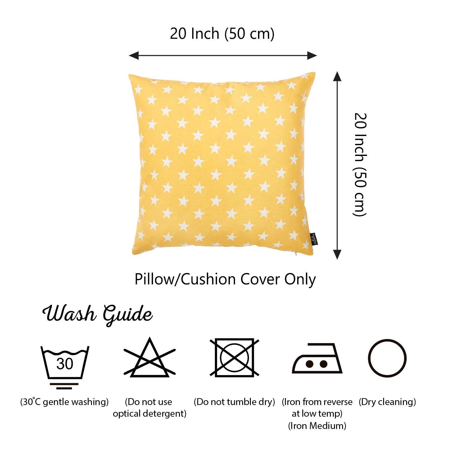 20 "x 20" Easycare Decorative Throw Pillow Case Set Of 2 Pcs Square