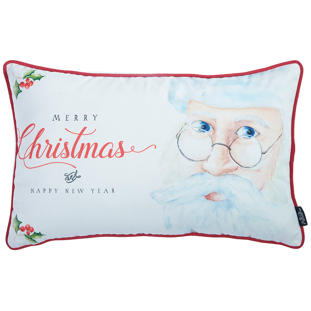 12"x20" Christmas Printed Decorative Throw Pillow Cover
