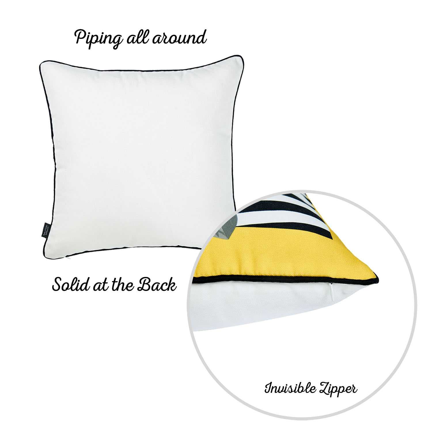 18"x 18" Tropical Parrot Illusion Decorative Throw Pillow Cover