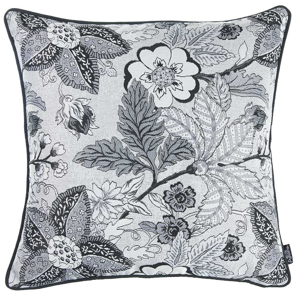 17"x 17" Jacquard Forest Breath Decorative Throw Pillow Cover