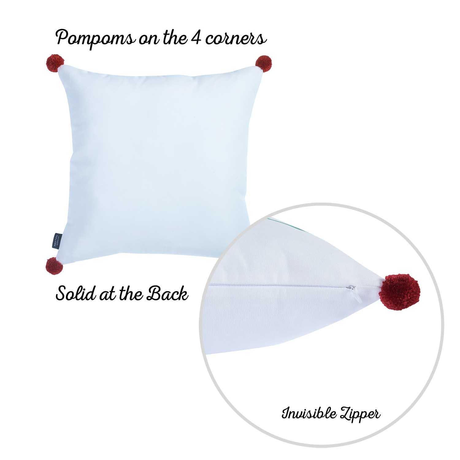 18"x18" Christmas Noel Printed Decorative Throw Pillow Cover