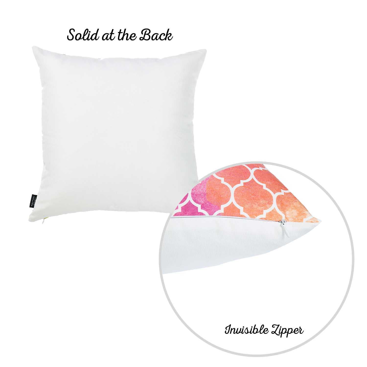 18"x 18" Pink Watercolor Dream Decorative Throw Pillow Cover