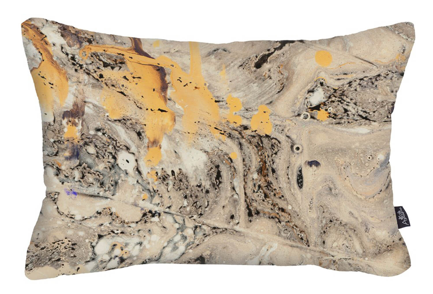 12"x20" Scandi Marble Printed Decorative Throw Pillow Cover