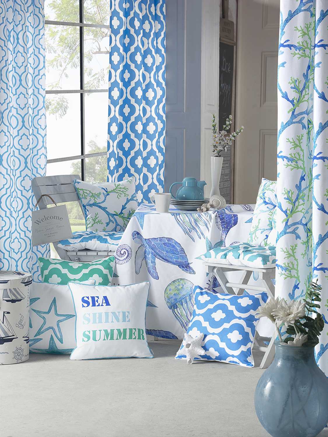 12"x 20" Marine Lumbar Sea Printed Decorative Throw Pillow Cover