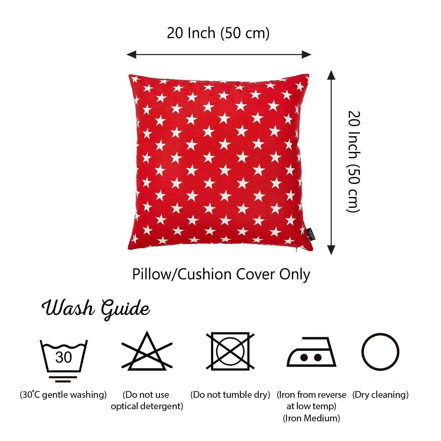 20 "x 20" Easycare Decorative Throw Pillow Case Set Of 2 Pcs Square
