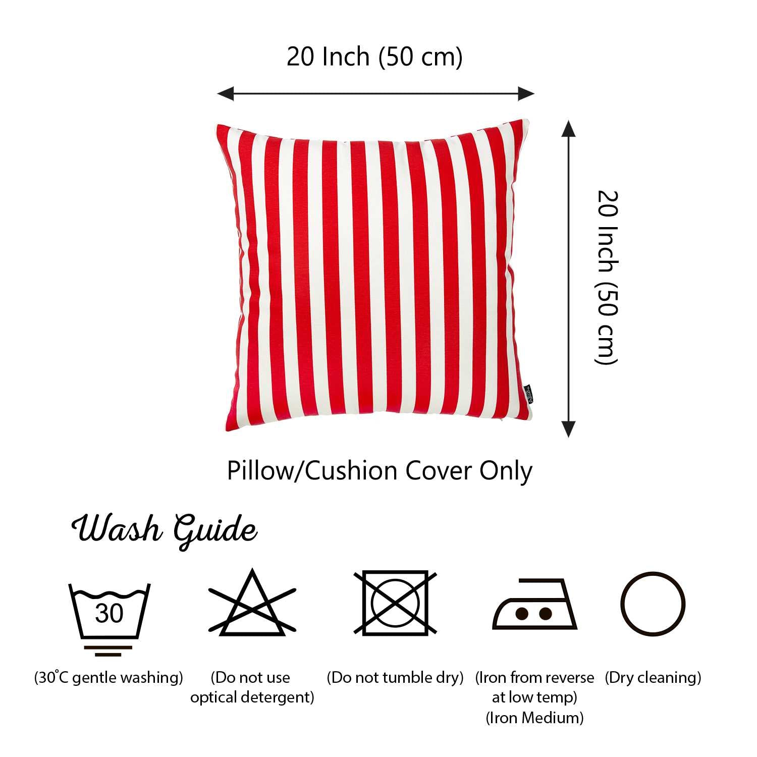 20 "x 20" Easycare Decorative Throw Pillow Case Set Of 2 Pcs Square