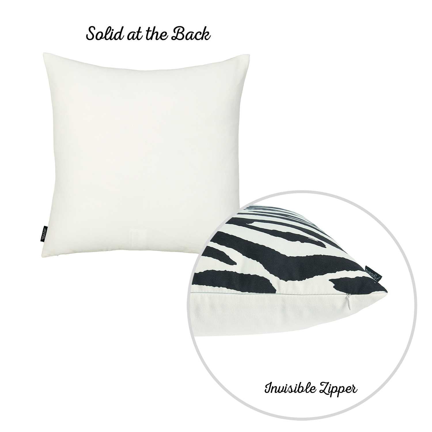 18"x18" Geometric Waves Decorative Throw Pillow Cover Printed