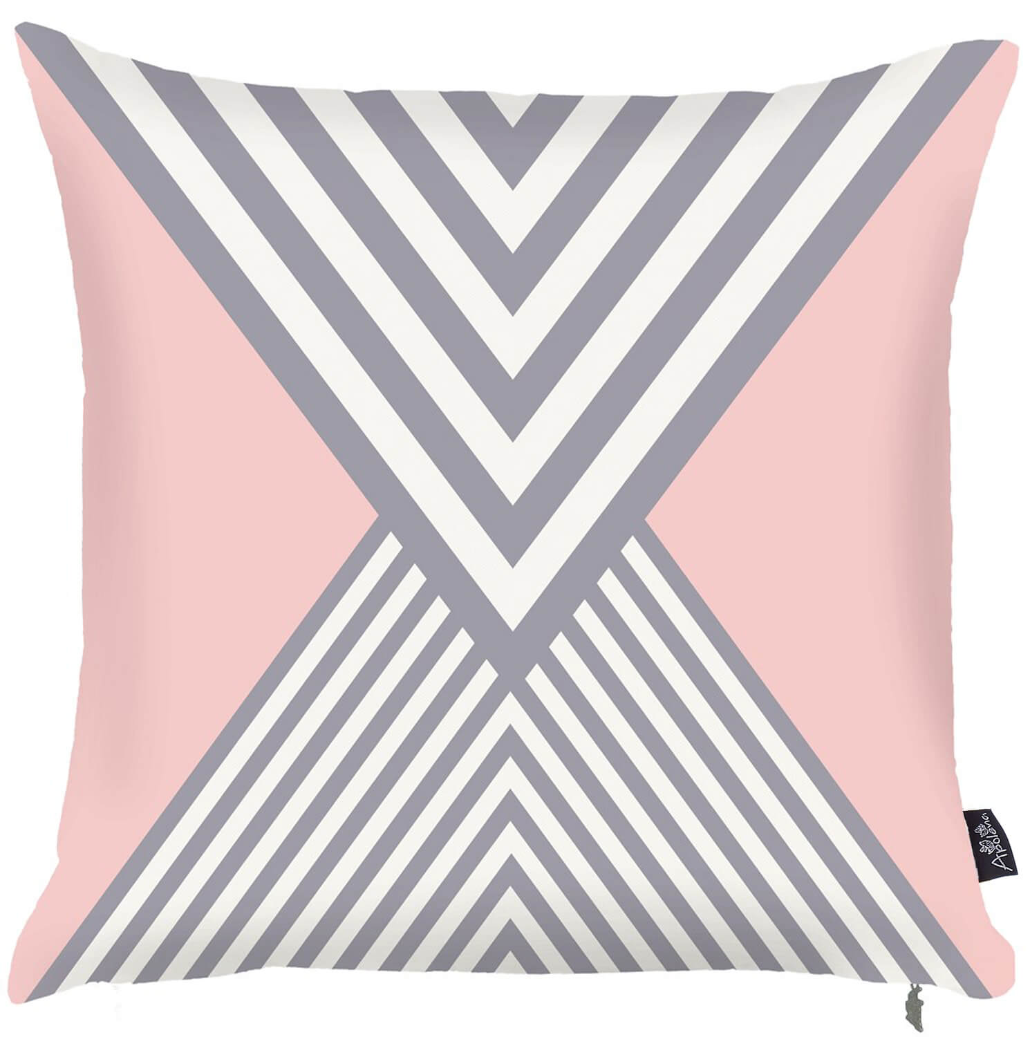 18"x18" Scandi Square Mirror Design Decorative Throw Pillow Cover