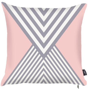 18"x18" Scandi Square Mirror Design Decorative Throw Pillow Cover