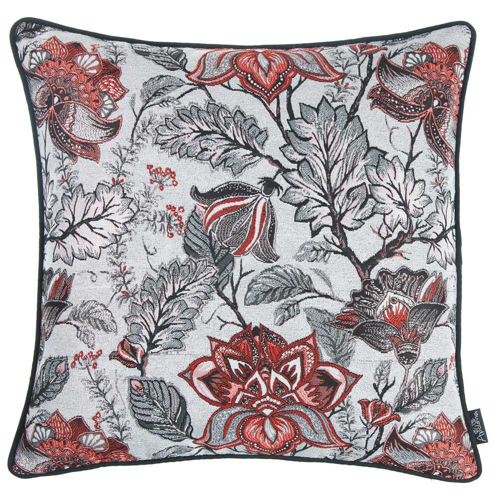 17"x 17" Colored Jacquard Weaver Decorative Throw Pillow Cover