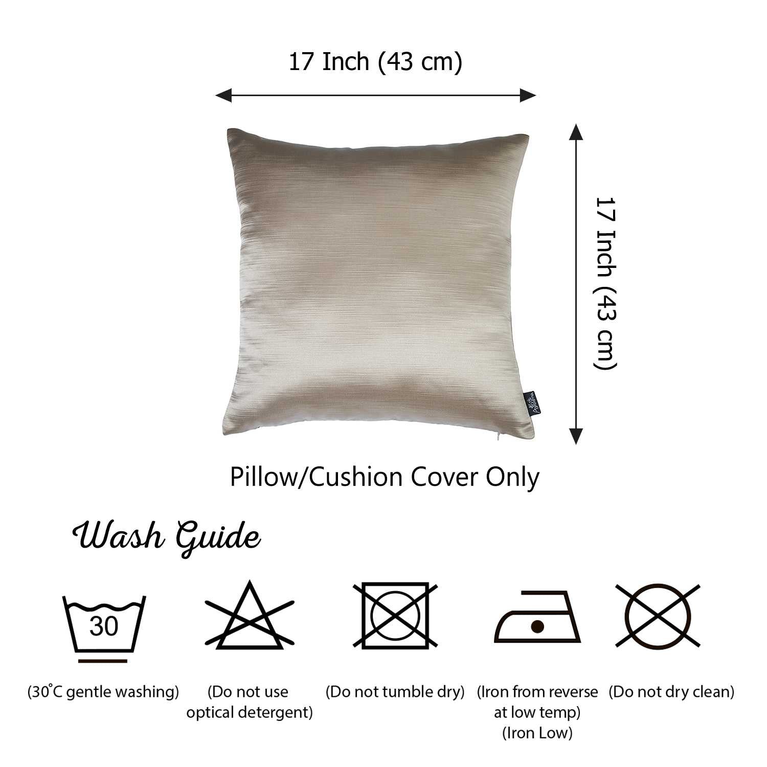 17"x 17" Bright Jacquard Decorative Throw Pillow Cover