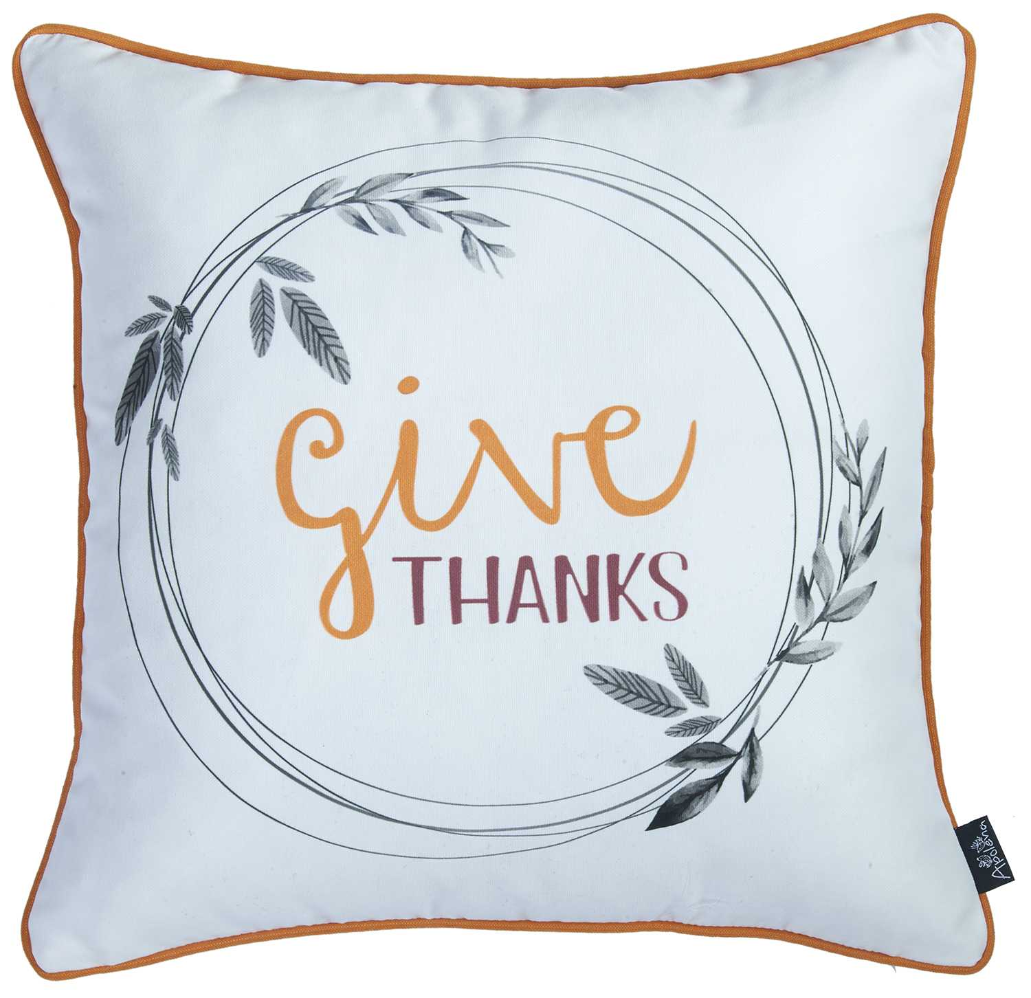 18"x 18" Thanksgiving Pie Printed Decorative Throw Pillow Cover