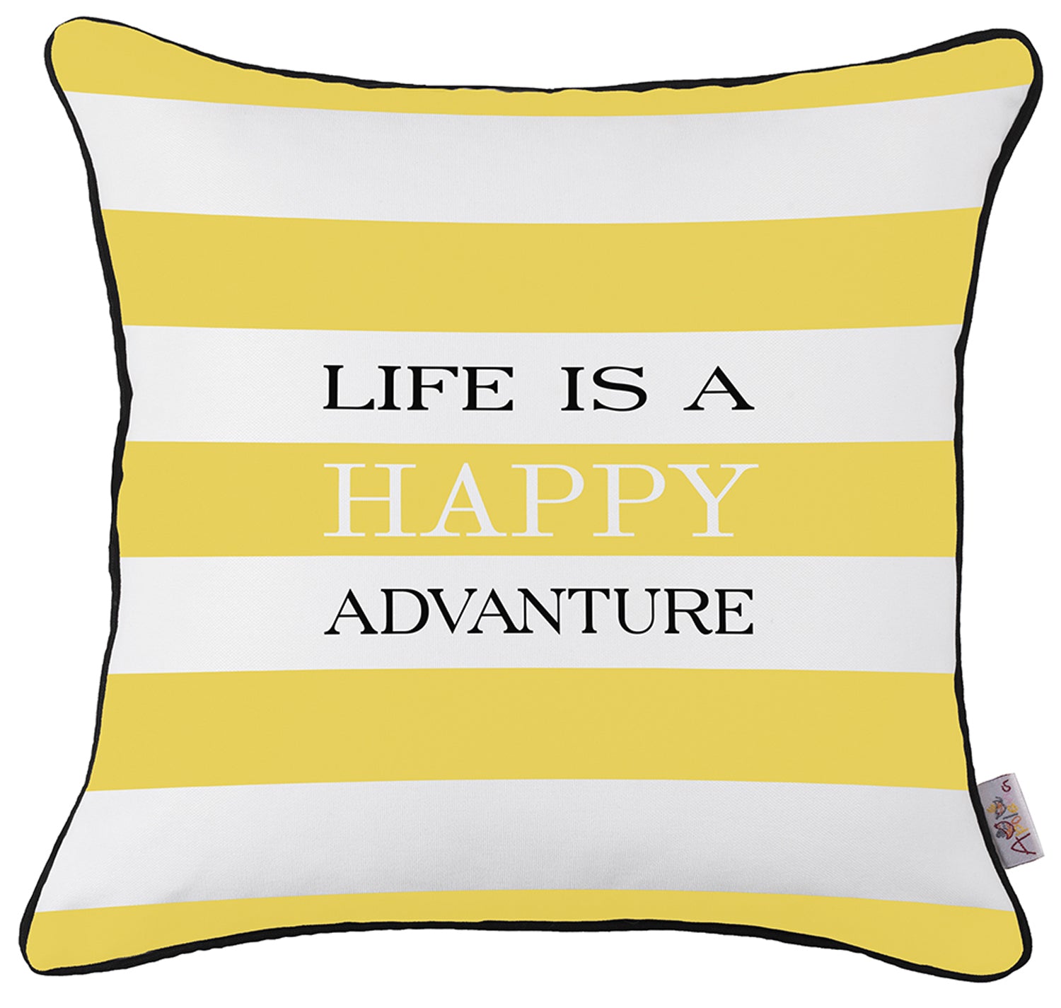18"x18" Scandi Square Life Printed Decorative Throw Pillow Cover