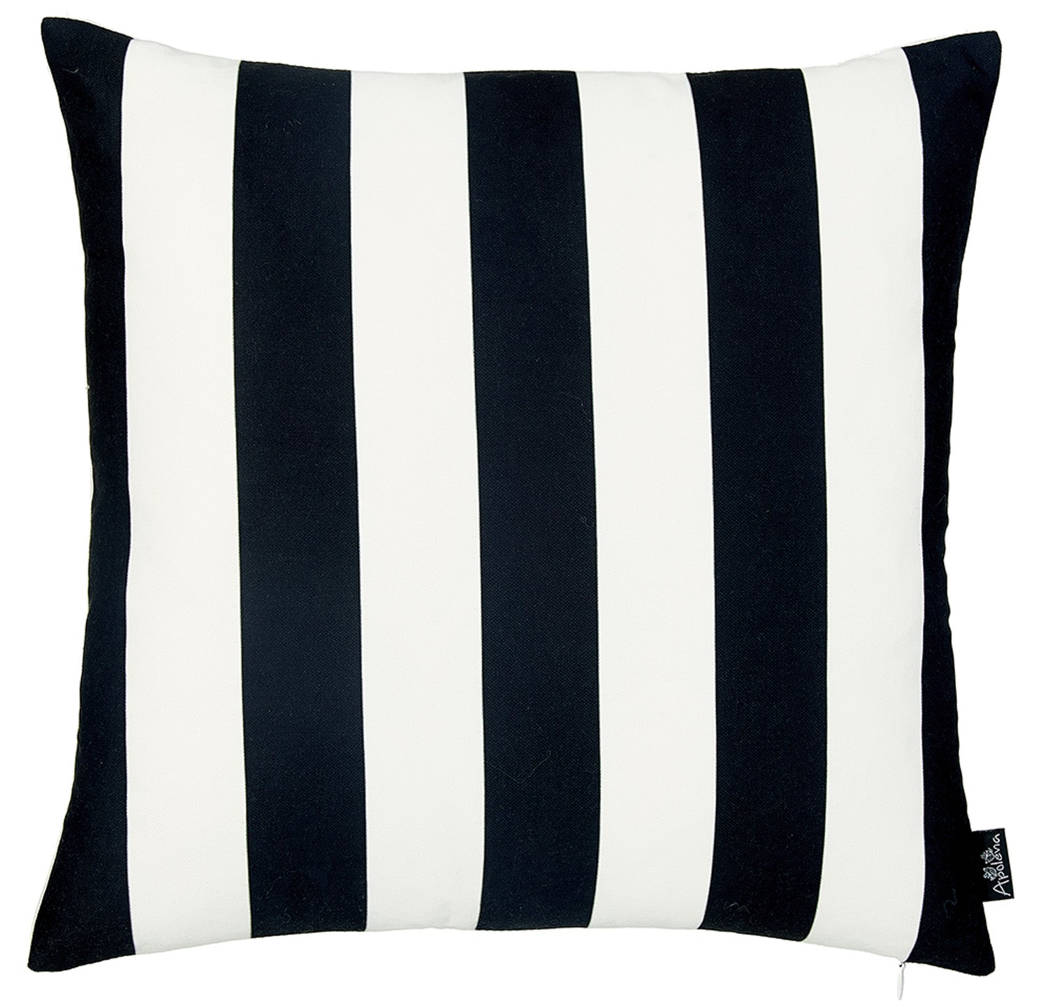 18"x18" Black Stripes Geometric Decorative Throw Pillow Cover