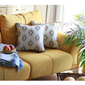 17"x 17" Brown Jacquard Chic Decorative Throw Pillow Cover