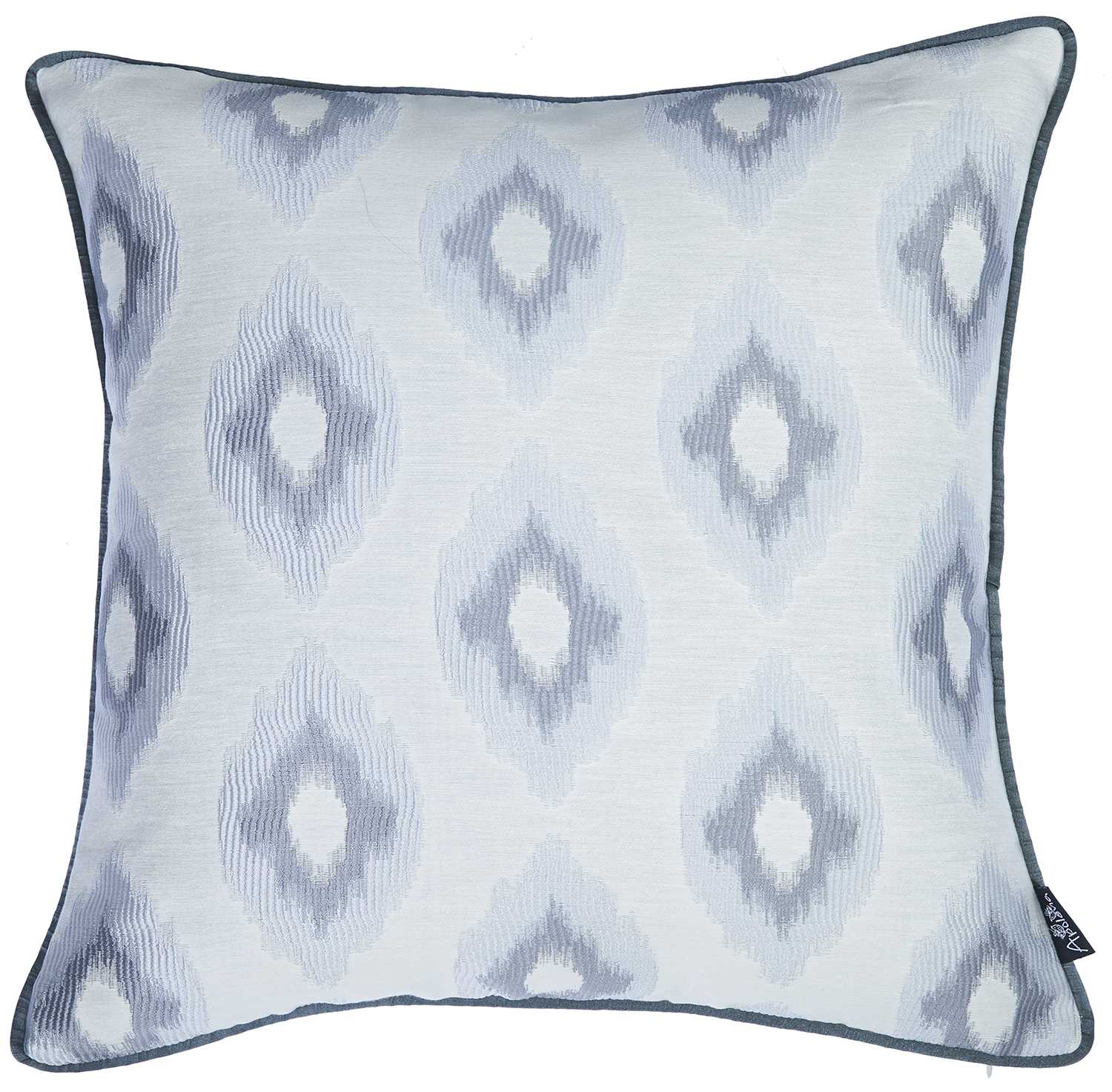 17"x 17" Grey Jacquard Chic Decorative Throw Pillow Cover