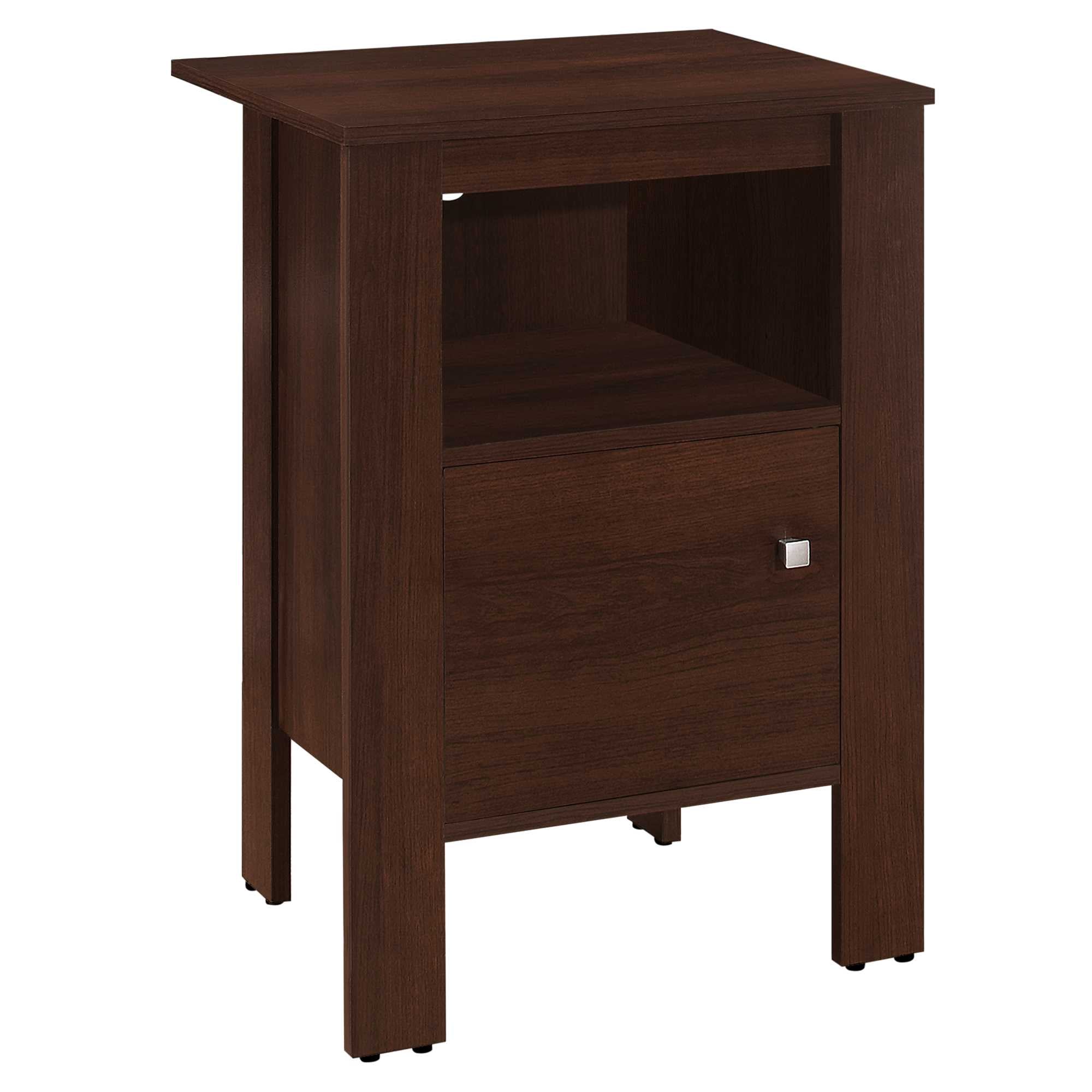 14" x 17.25" x 24.25" Cherry Particle Board Storage  Accent Table