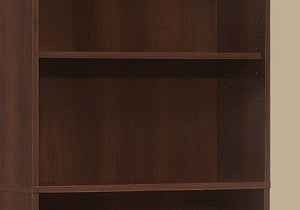 11.75" x 24.75" x 71.25" Cherry 5 Shelves  Bookcase