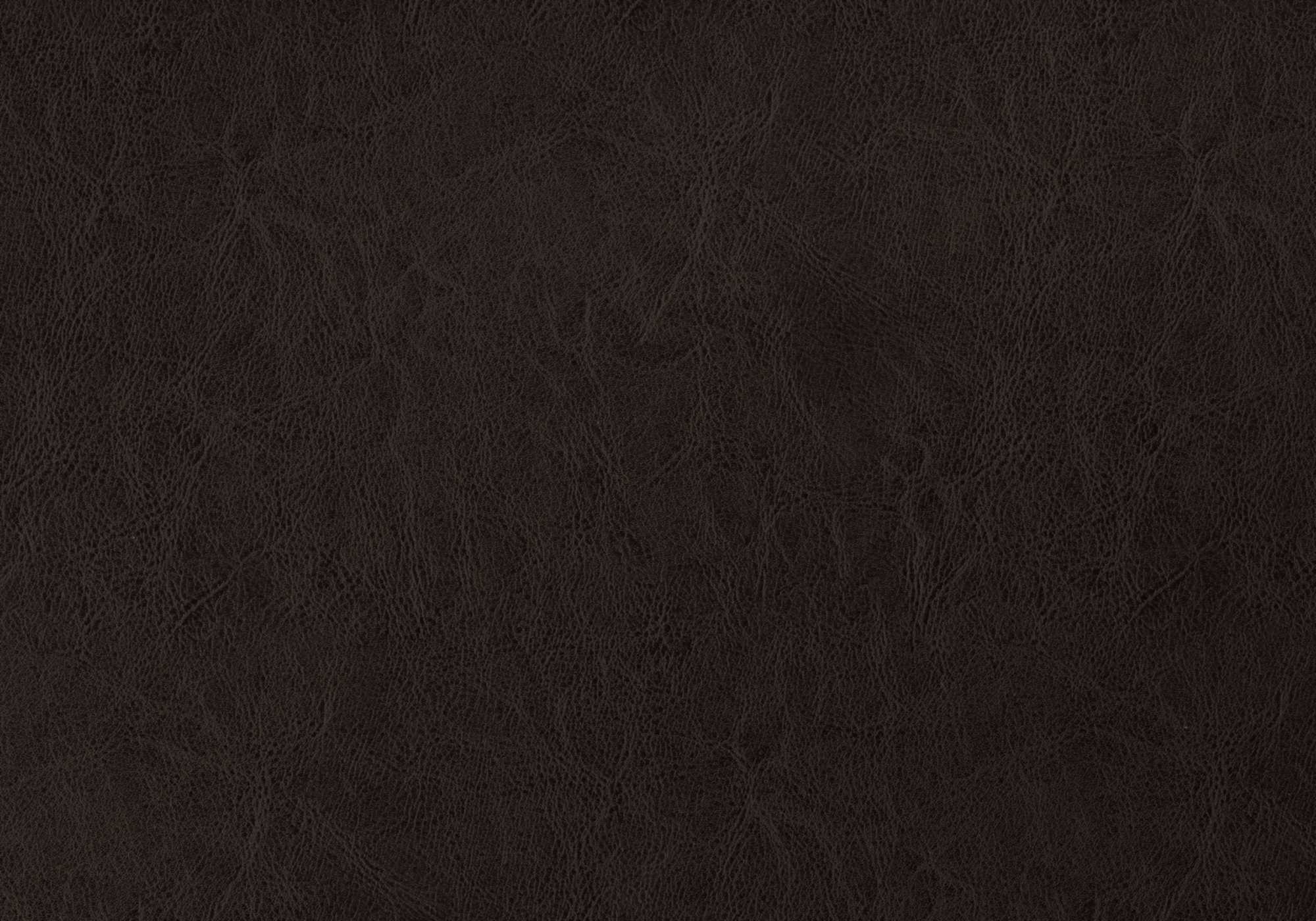 66.5" x 87.5" x 49.75" Brown Leather Look With Brass Trim  Queen Size Bed