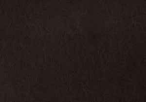 66.5" x 87.5" x 49.75" Brown Leather Look With Brass Trim  Queen Size Bed