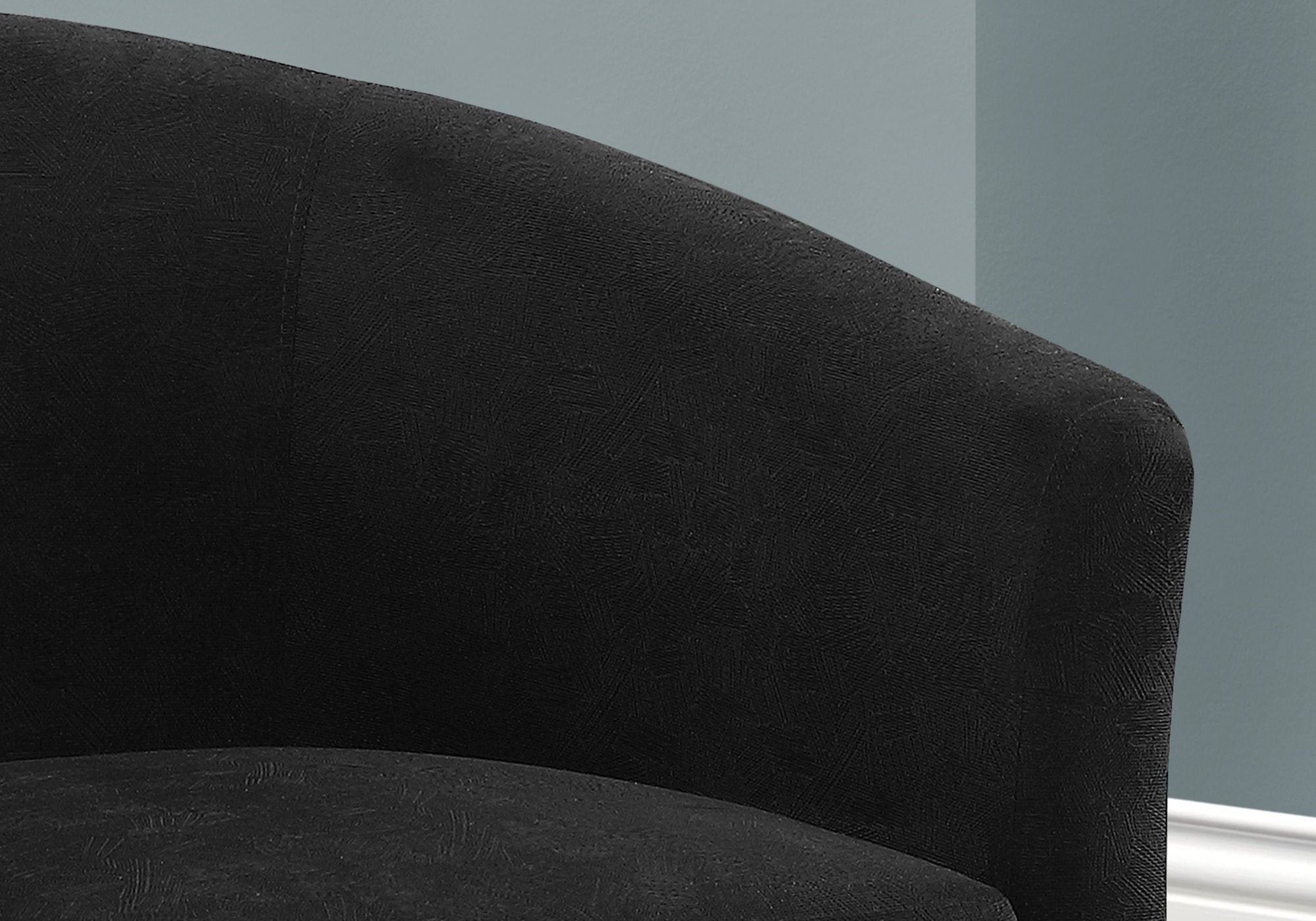 28" x 30.25" x 29.5" Black Swivel Abstract Velvet  Accent Chair