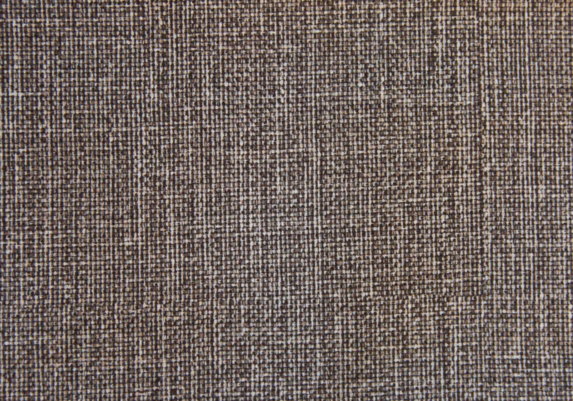 16.75" x 16.75" x 17" Light Brown Linen Look Fabric  Ottoman
