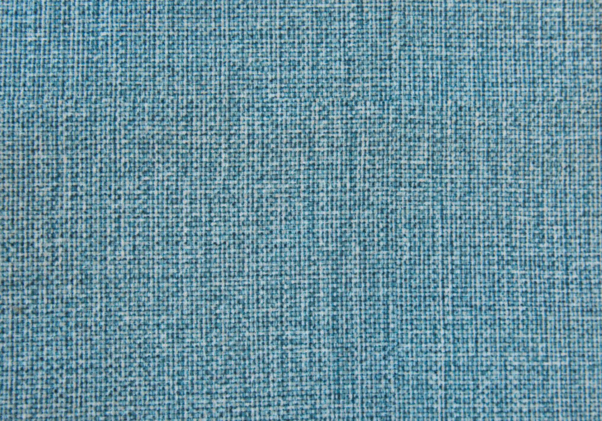 16.75" x 16.75" x 17" Light Blue Linen Look Fabric  Ottoman
