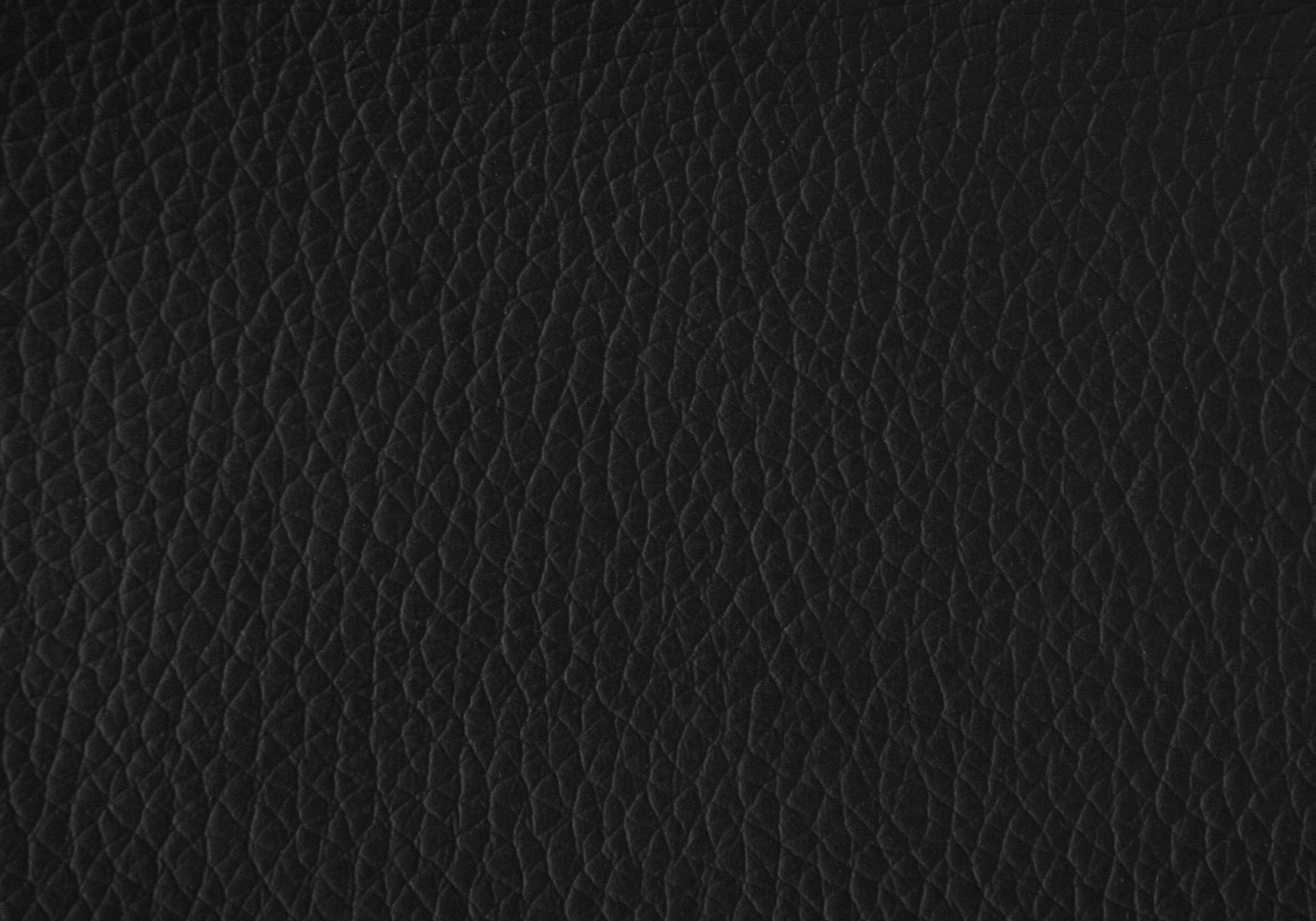 16.75" x 16.75" x 17" Black Leather Look Fabric  Ottoman