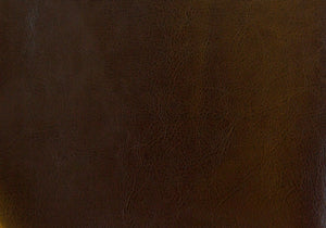 16.75" x 16.75" x 17" Dark Brown Leather Look Fabric  Ottoman