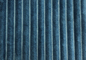 50" x 60" Blue Ultra Soft Ribbed Style  Throw