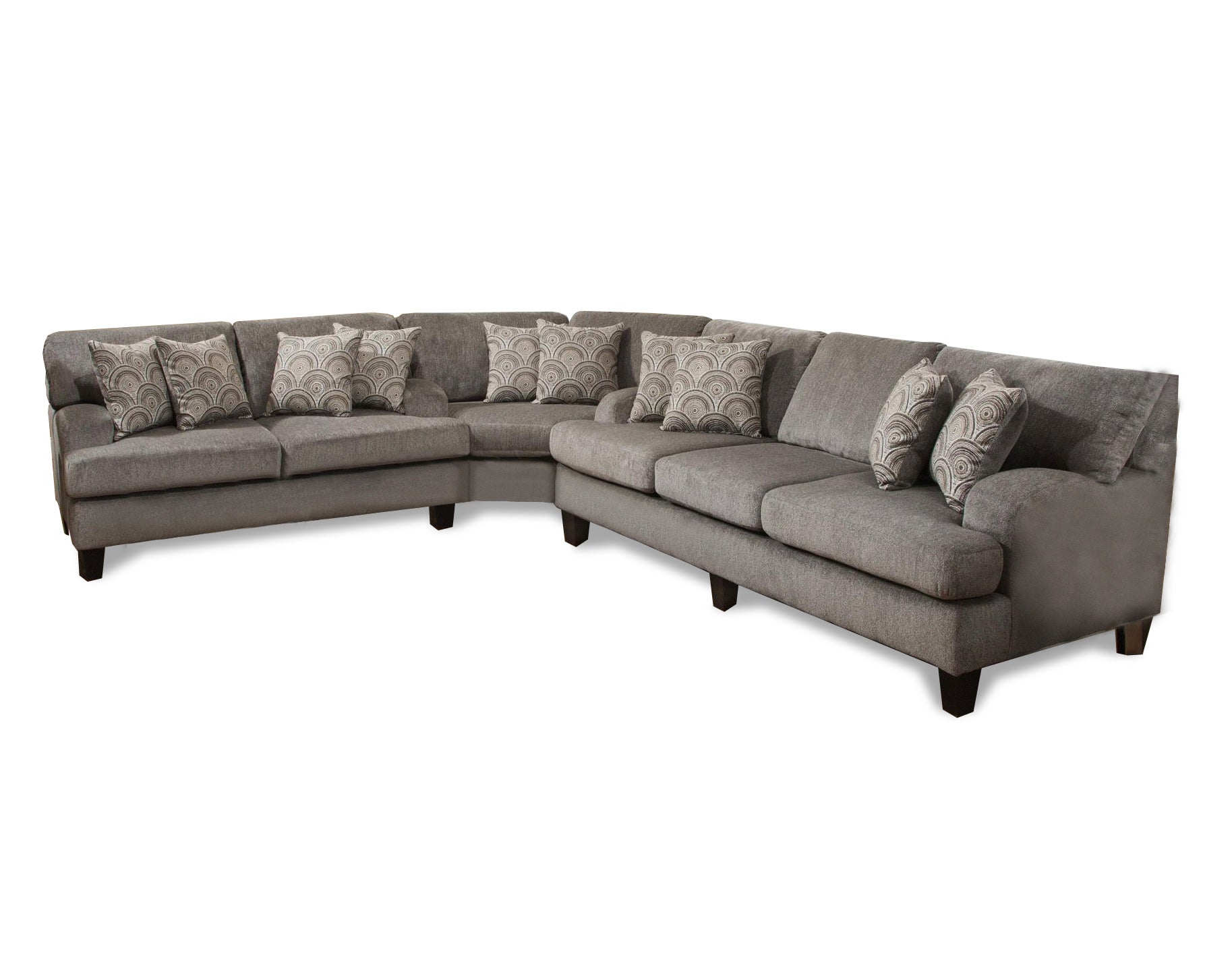 147" X 51" X 39" Lilly Grey 100% Polyester Group